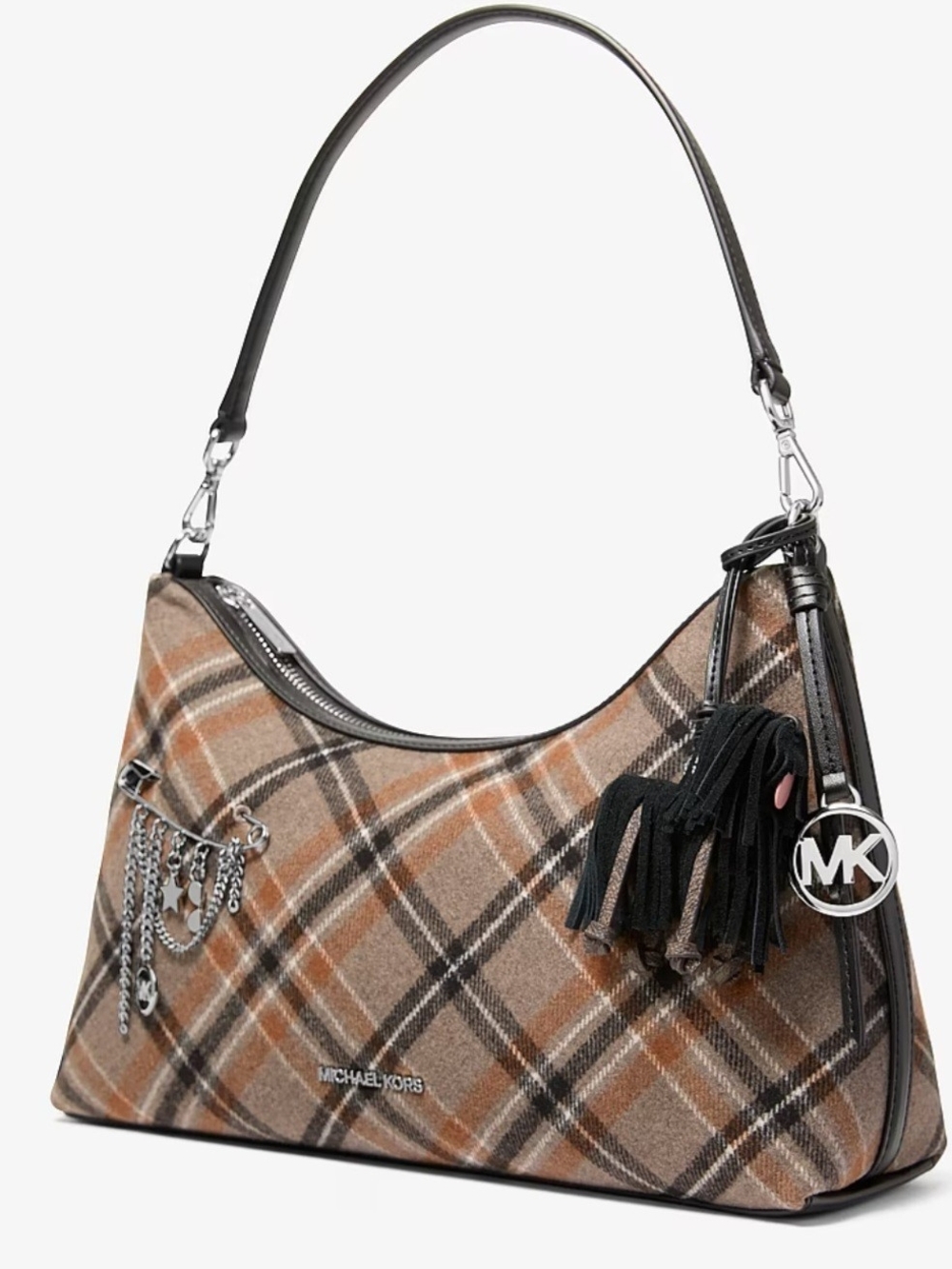 Muchael Kors Suede Shaggy Dog Bag Charm